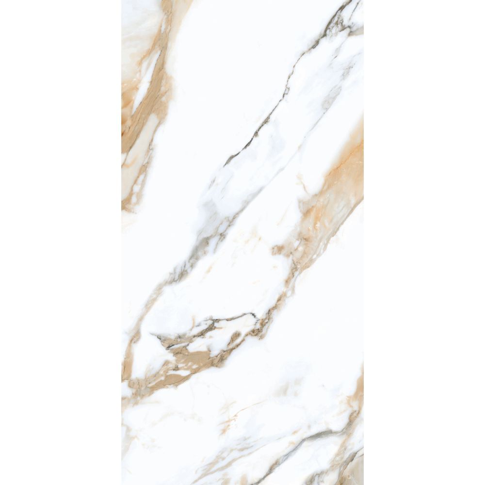 Close-up of a marble-like pattern with beige and white colors.