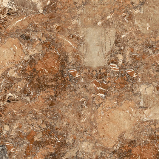 Glossy Cream Porcelain Wall Tile 600x600mm – Polished Marble Style