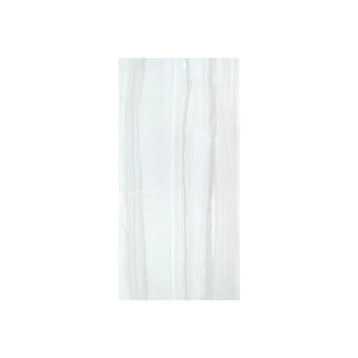 White marble tile with gray veins on a white background