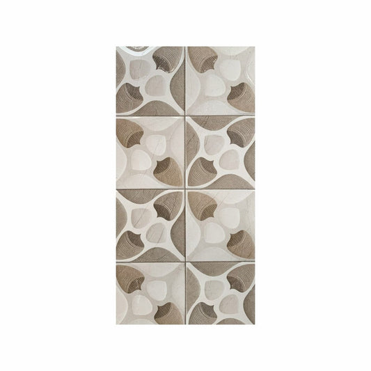 Decorative Floral Glossy Wall Tile 300x600mm – Ceramic Finish