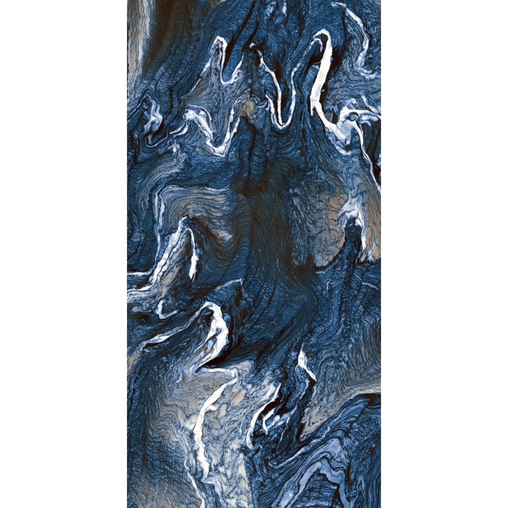 Abstract design with blue and white patterns on a textured background