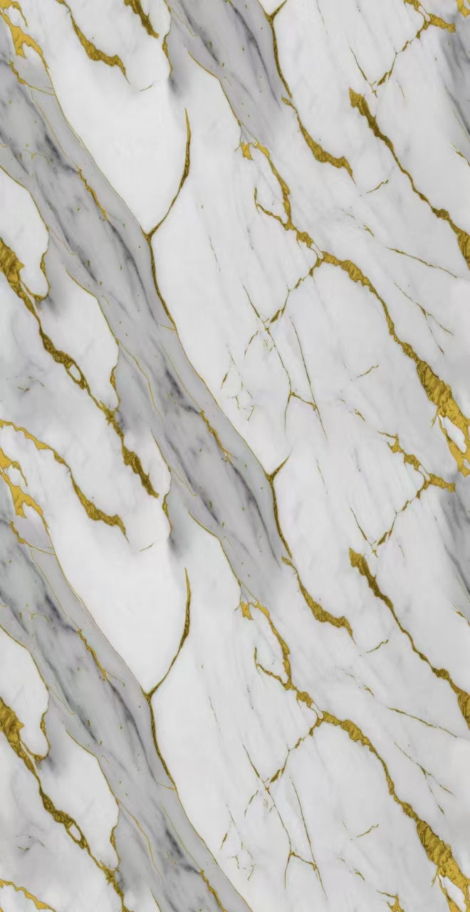 Oro Gold Marble Shower Wall Panel 1000x2400x10mm – Waterproof Bathroom Cladding