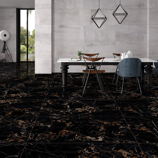Black Grainy Matt 600x1200mm – Floor Tile