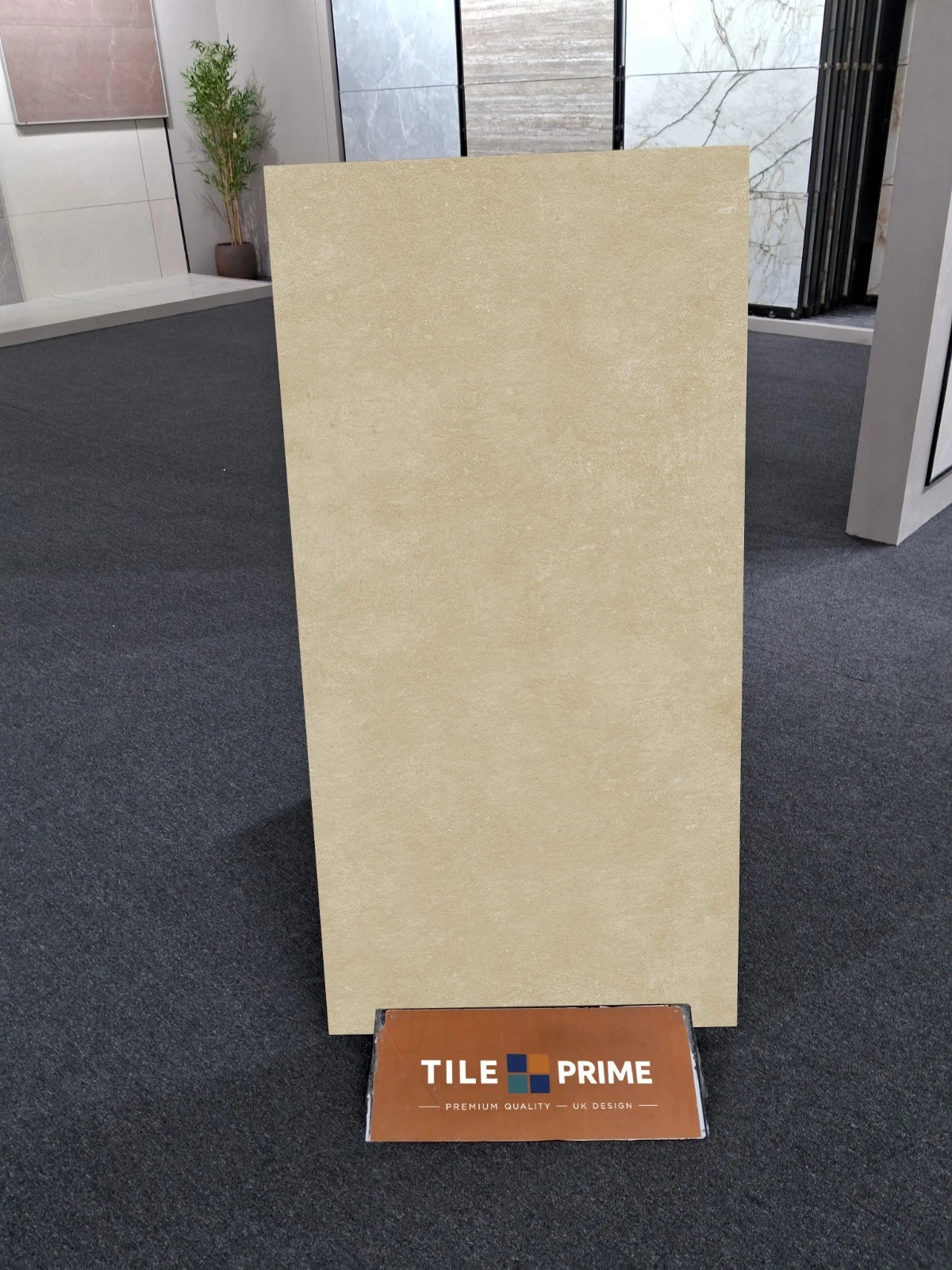 Rock Beige Matt Porcelain Tiles 600x1200 Large Floor Wall Tiles 1.44m²