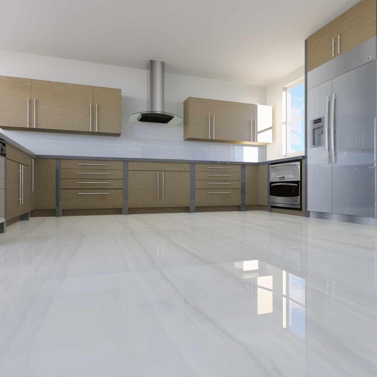 Crystal White Glossy Ceramic Wall Tile 300x600mm – Modern Polished Look
