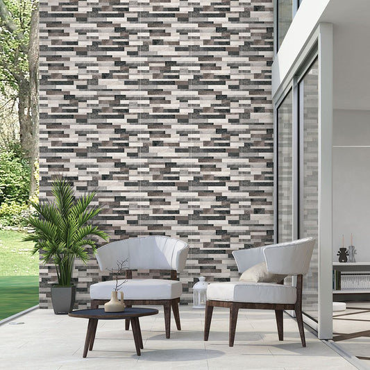 Dark Grey Ceramic Wall Tile 300x450mm – Contemporary Stone Style