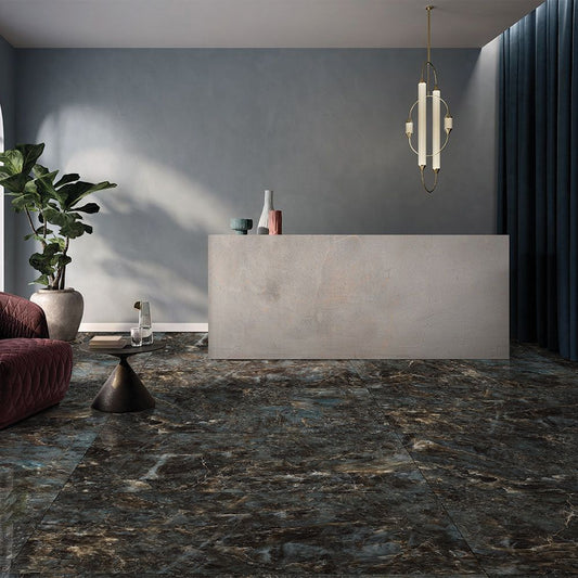 Aqua Blue High Gloss 600x1200mm – Floor Tile