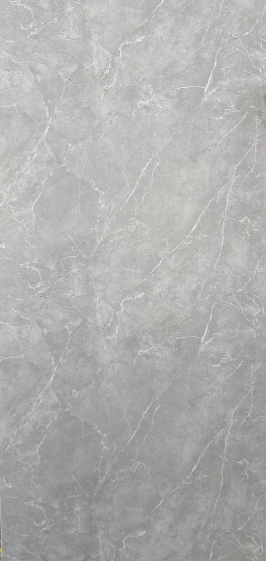 Grey Slate Marble Gloss Shower Wall Panel 1000x2400x10mm – Waterproof Bathroom Cladding