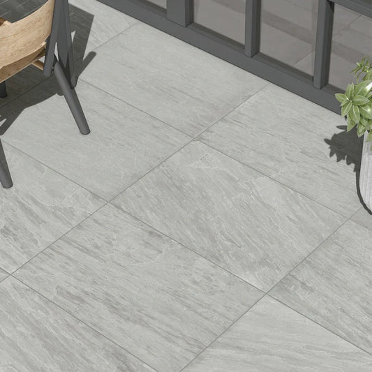 Grey Stone Matt Outdoor Porcelain Tile 600x900x20mm – Non-Slip Patio Paver