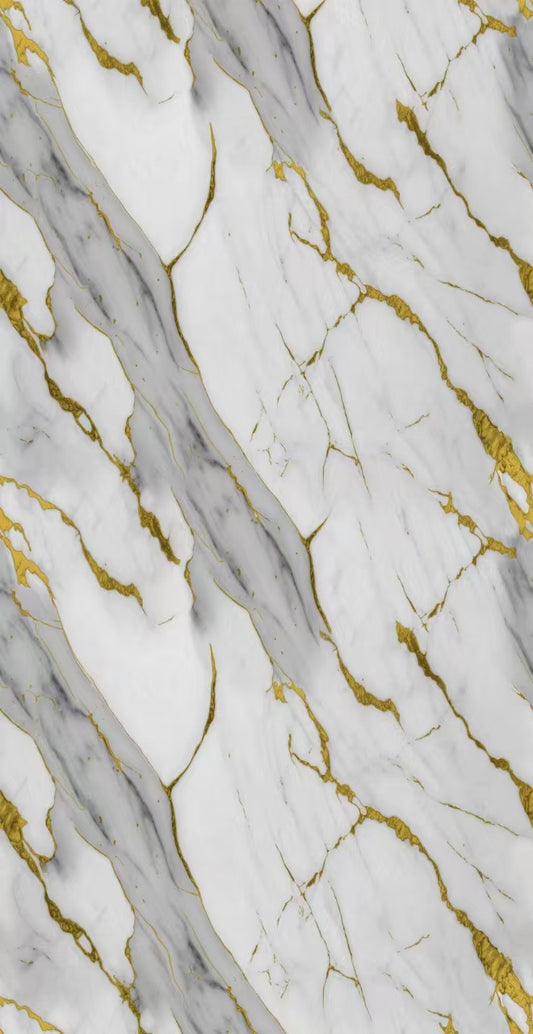 Oro Gold Marble Shower Wall Panel 1000x2400x10mm – Waterproof Bathroom Cladding