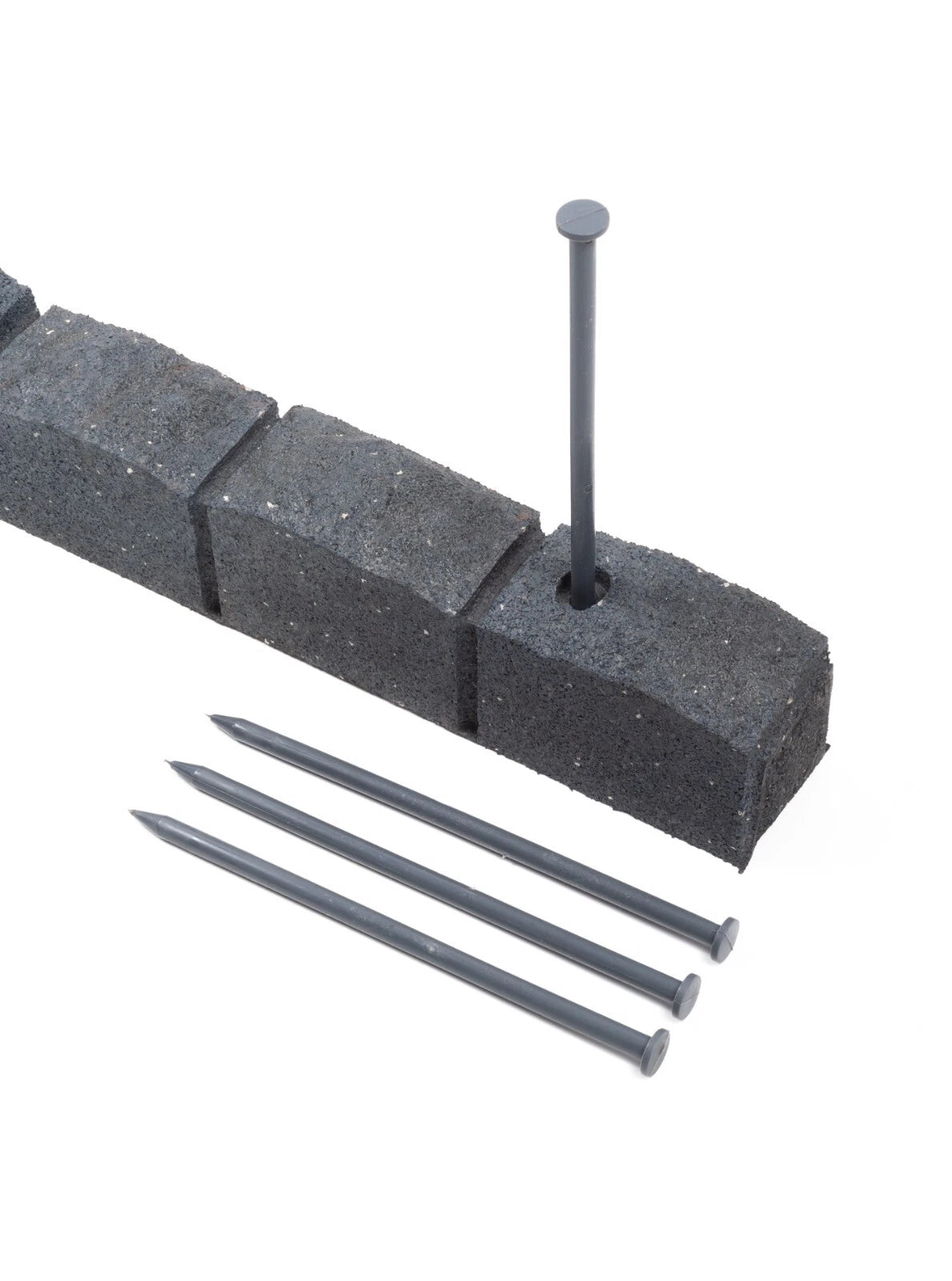 Flexible Rubber Garden Edging – Brick Effect Lawn Border 120cm