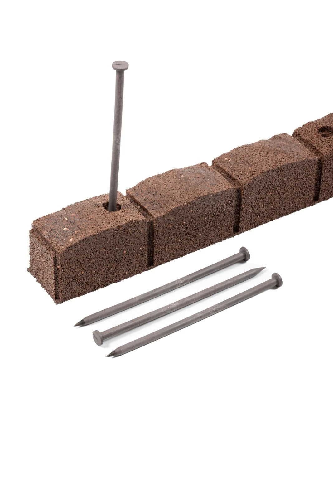 Flexible Rubber Garden Edging – Brick Effect Lawn Border 120cm