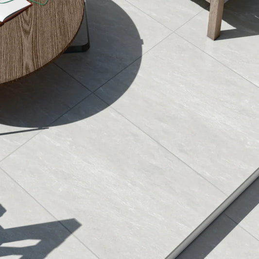 Light Grey Matt Outdoor Tile 600x900x20mm – Stone Effect