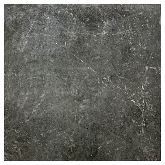 Gemma Aqua Black Floor Tile 60x60cm – Rectified Glazed Porcelain, Marble Effect