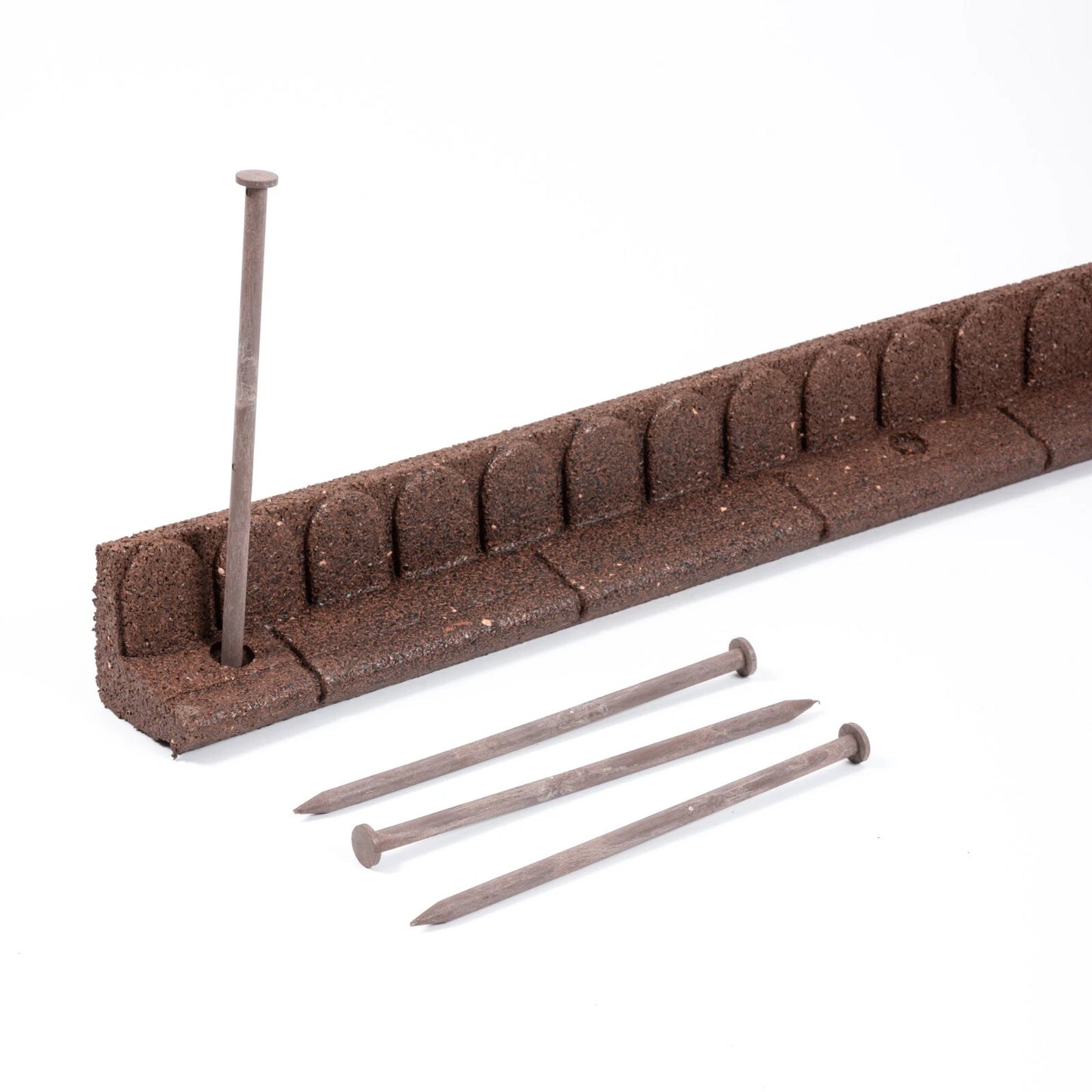 Flexible Rubber Garden Edging – Brick Effect Lawn Border 120cm