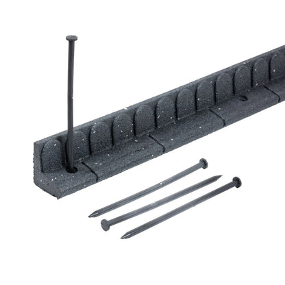 Flexible Rubber Garden Edging – Brick Effect Lawn Border 120cm
