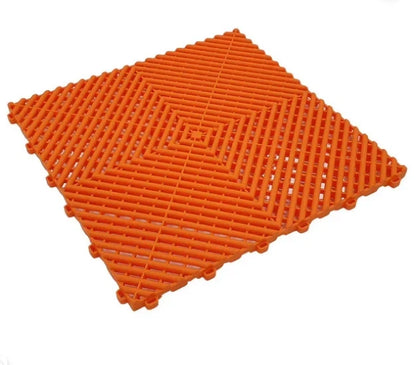 Modular Interlocking Ribbed Garage Flooring Tiles Similar to Swisstrax Ribtrax