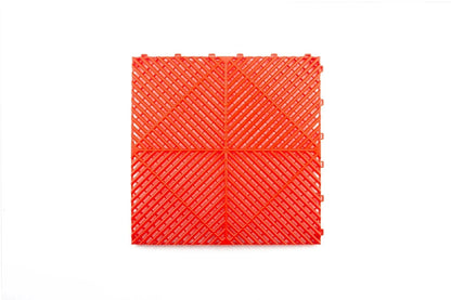 Modular Interlocking Ribbed Garage Flooring Tiles Similar to Swisstrax Ribtrax
