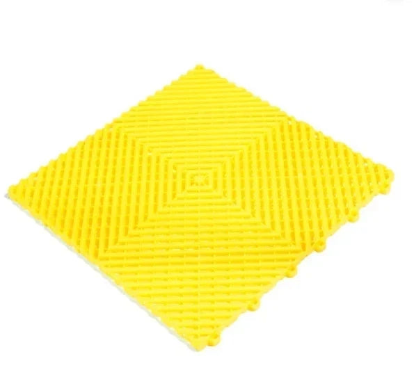 Modular Interlocking Ribbed Garage Flooring Tiles Similar to Swisstrax Ribtrax
