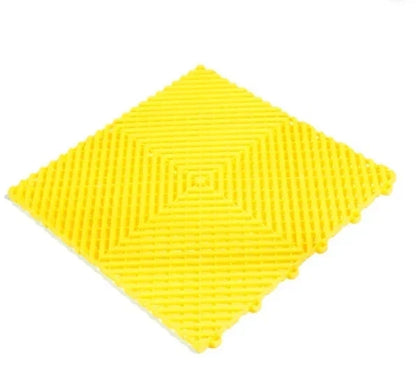 Modular Interlocking Ribbed Garage Flooring Tiles Similar to Swisstrax Ribtrax