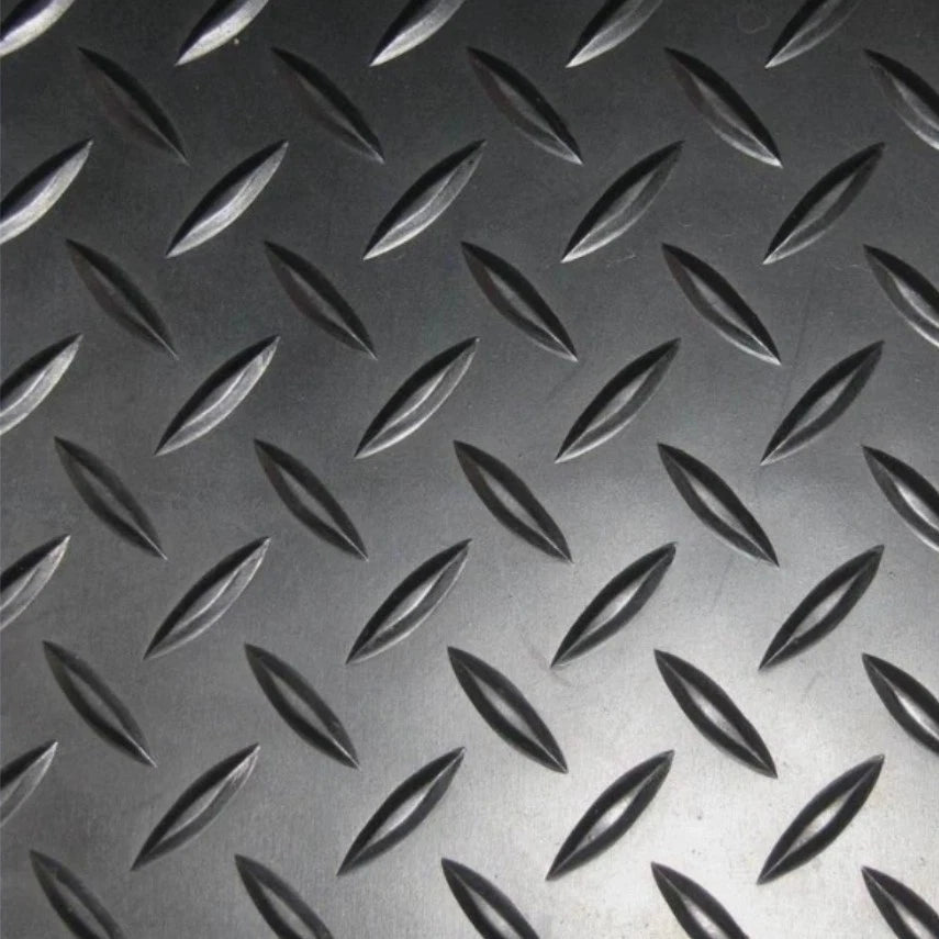3.5mm Heavy Duty Rubber Flooring Diamond Plate Garage Mat 1.72m