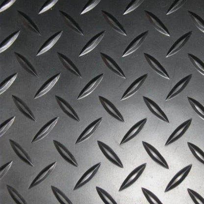 3.5mm Heavy Duty Rubber Flooring Diamond Plate Garage Mat 1.72m