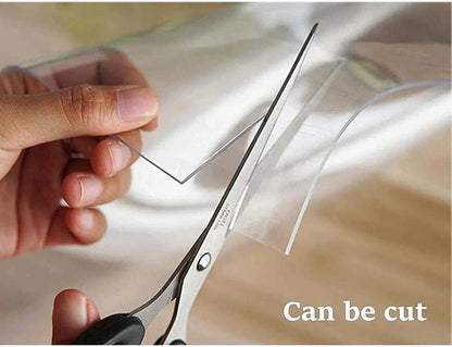 2mm Thick Clear Transparent Vinyl PVC Tablecloth Table Protector Plastic Cover