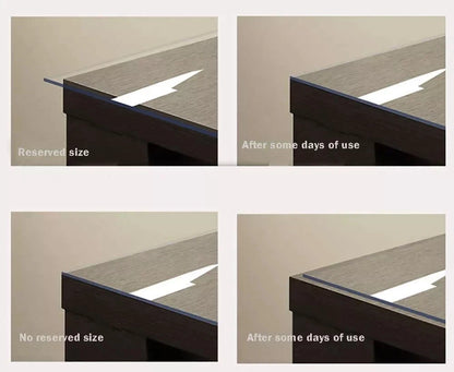 2mm Thick Clear Transparent Vinyl PVC Tablecloth Table Protector Plastic Cover