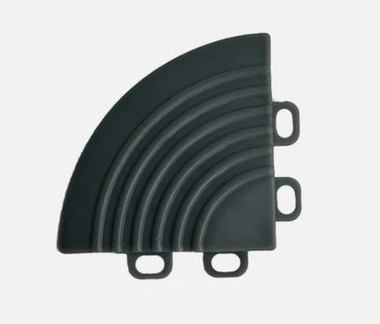 Modular Interlocking Ribbed Garage Flooring Tiles Similar to Swisstrax Ribtrax